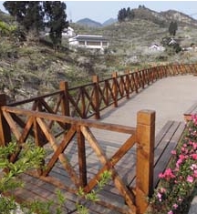 廣安水上棧道及欄桿、水車(chē)木結(jié)構(gòu)工程